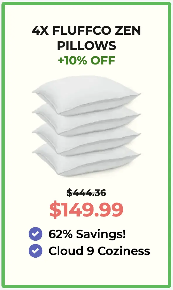 FluffCo Zen Sleep Pillow Package 3